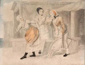 La Dispute Des Poissonnieres by Johannes Senn