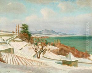Paysage D''hiver A Vaumarens by Traugott Senn