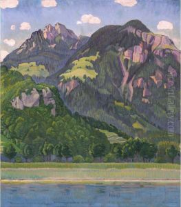 Gebirgslandschaft by Traugott Senn