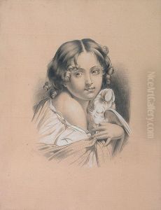 La Jeune Fille A La Colombe by Alexandre Seon