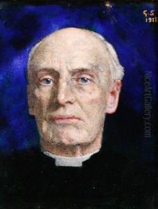 Portrait Of The Very Reverend P.f.eliot, Dean Of Windsor by George Harcourt Sephton
