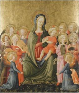 The Madonna And Child With Music-making Angels by Giovanni di ser Giovanni Guidi (see Scheggia)