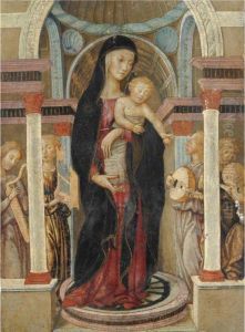 Madonna Col Bambino E Quattro Angeli Musicanti