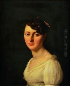 Portrait De Caroline Bonaparte by Gioachin Giuseppe Serangeli
