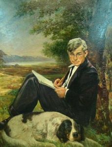 Portrait Of Will Rogers by Hector Ettore Serbaroli