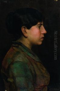 Ritratto Di Giovane Donna by Luigi Serena