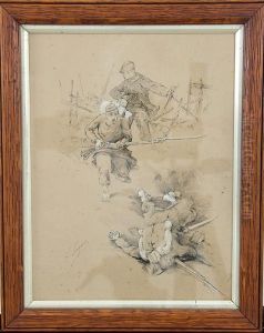 Study Of Franco Prussian War Military Figures