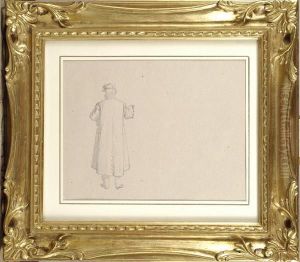 Uomo Di Spalle by Raffaello Sernesi