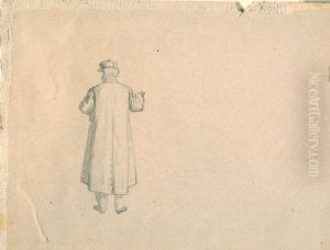 Luigi Sernesi Visto Di Schiena by Raffaello Sernesi