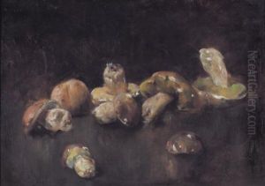 Natura Morta Di Funghi by Luigi Serralunga