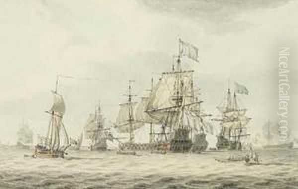 A Squadron Of The Fleet Making Ready To Sail - view 1