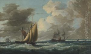 British East Indiaman And Other Ships On A Stormycoast