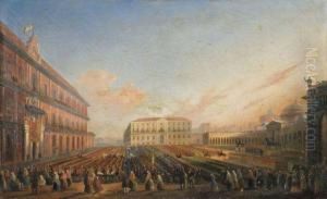 Benediction Papale Sur La Place Du Palais-royal De Naples