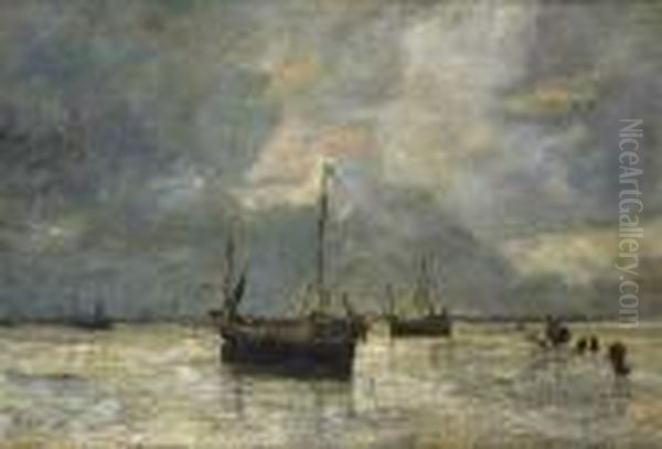 Bateaux Sur La Plage De La Baie De Somme - view 1