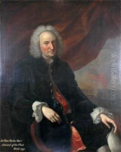 Three Quarters Length Portrait Of A Gentleman, Sir Peter Parker Bart, Admiral Of The Fleet