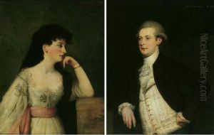 Portrait Of Joseph Champion; And Of Anne, His Wife by John Thomas Seton