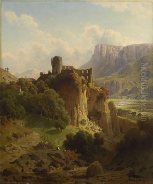 Blick Auf Die Brunnenburg Und Das Etschtal - view 1