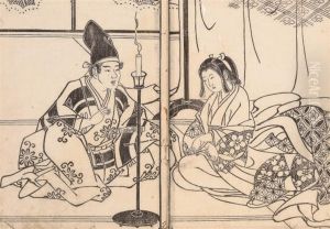 Onna Buyu Yoso-oi Kurabe [an Array Of Brave Women] by Tsukioka Settei