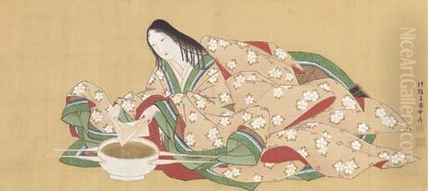 Komachi Washing The Copybook (soshi Arai Komachi) - view 1