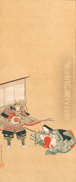 The Night Attack On Horikawa Palace: Yoshitsune And Ladyshizuka - view 1