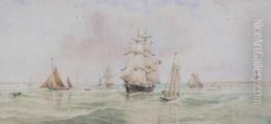 Shipping Off The East Coast by William Frederick Settle