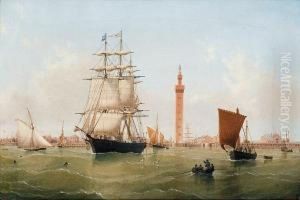 A Three-masted Merchantman Leaving Grimsby