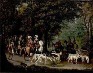 Hunting Party by Johann Friedrich Seupel