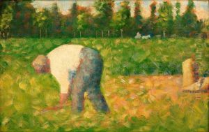 Paysan Travaillant by Georges Seurat