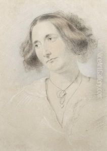 Portrait Of A Lady by Joseph Arthur Palliser Severn