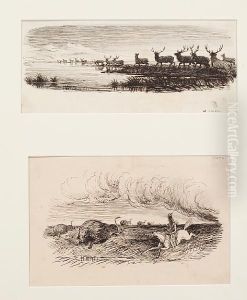 Red Indians Hunting Buffalo by Walter Severn