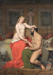 Hercule Et Omphale by Jules Marie Sevestre
