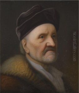 Study Of A Bearded Old Man by Christian Seybold