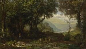 Zwei Madchen Auf Dem
Waldweg. by Eduard Gustav Seydel