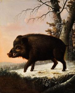 Portrait Eines Wildschweins by Eloy Seyfert