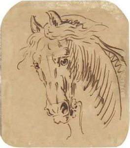 Head Of A Horse by James Seymour
