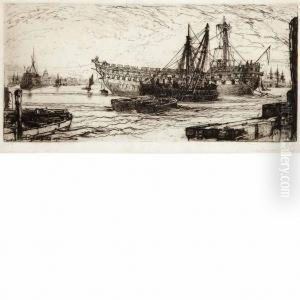 Breaking Up Of The Agamemnon No. 1 (schneiderman 133) by Sir Francis Seymour Haden