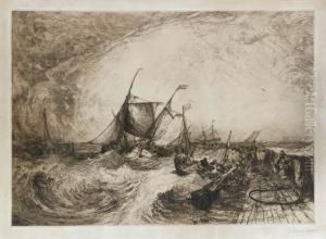 Calais Pier by Sir Francis Seymour Haden