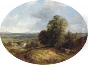 A View Near Guilford, Surrey by George Shalders