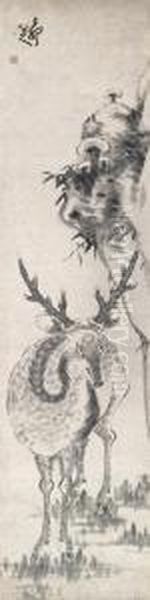 Lingzhi And Deer - view 1