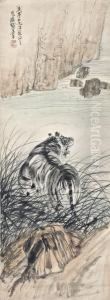 Tiger By The Reeds by Zhang Shanzi