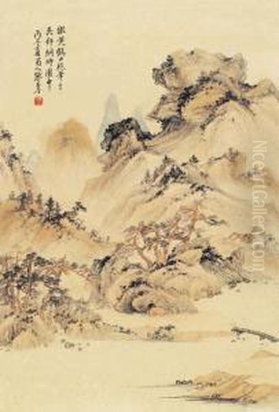 Landscape In The Style Of Wangmeng - view 1
