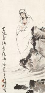 Guanyin With A Child by Huang Shaoqiang