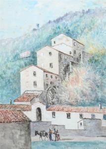 Italian Hill Town by Frank Henry Shapleigh