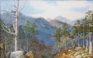 Logging Kauri On The Coromandel by Alfred Sharpe