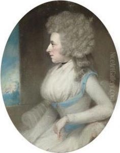 Portrait Of Mr Woodland; And Portrait Of Mrs Woodland by Ellen Wallace Sharples