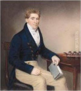Portrait Of John Claremont Whiteman, Commander In The Hon. East India Company's Service by Ellen Wallace Sharples
