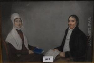 Portrait Of A Gentleman Seated With His Wife