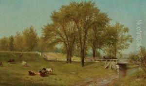 Cows In The Pasture by Aaron Draper Shattuck