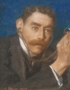 Portrait Of John Ernest Paul M.d (1867-1914) by John Byam Liston Shaw