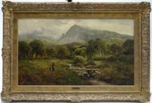 Paisaje Con Caminantes.